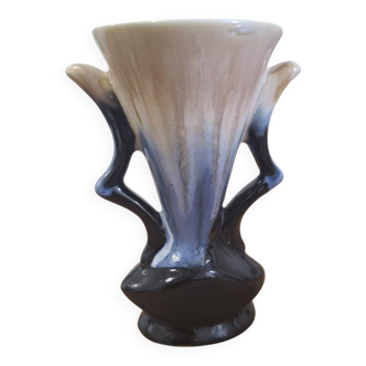 Vase soliflore grès flammé du Morvan petit-massé 58