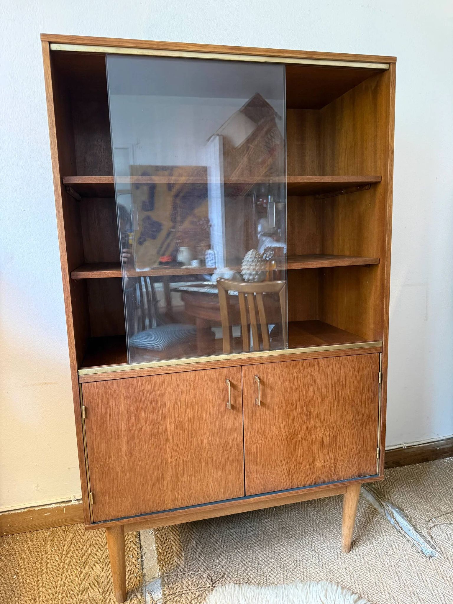 Vintage display cabinet bookshelf