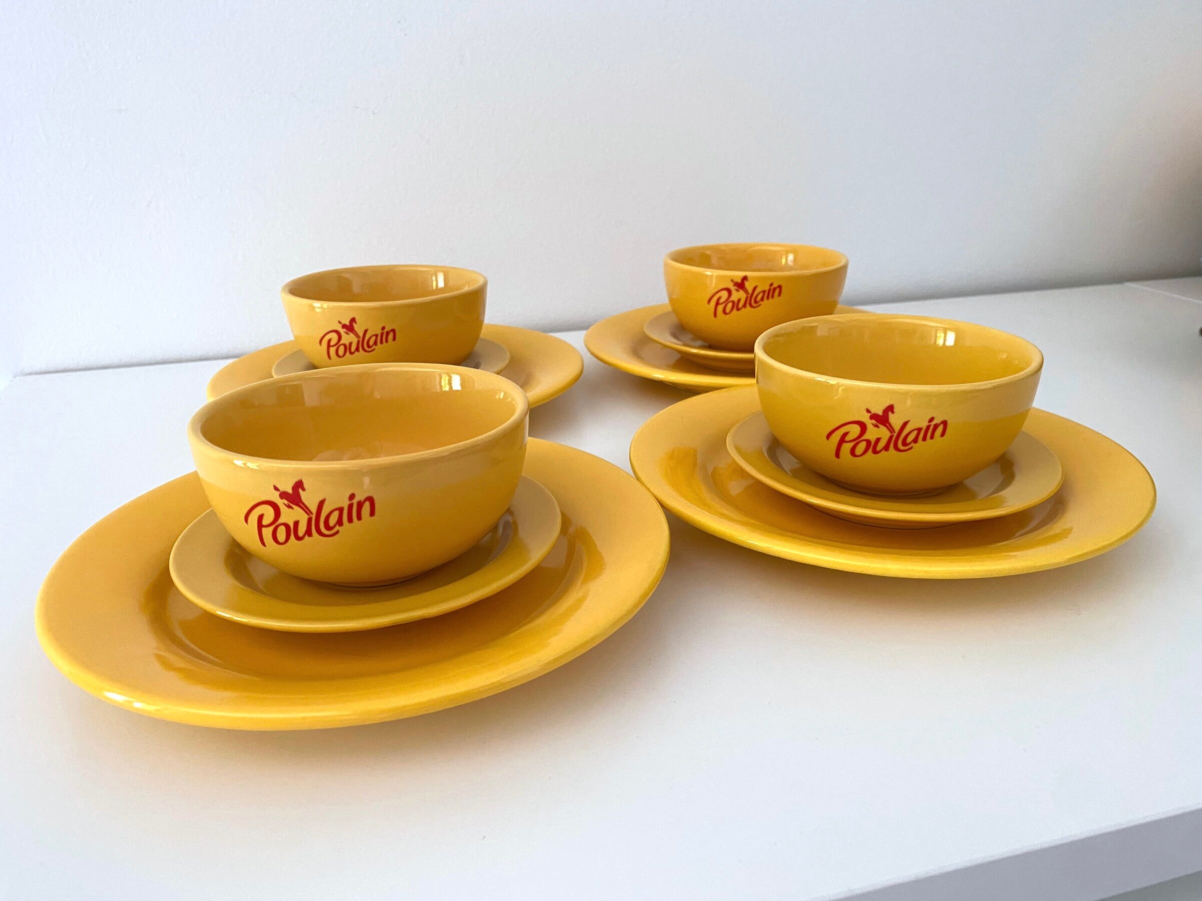 4 bowls Foal and dessert plates