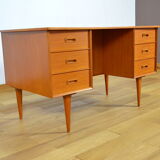 Teak desk scandinavian work 1960