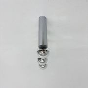 Set of 3 minimalist chrome tube ceiling / wall lamps, 1970s