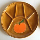 6 assiettes compartimentées vintage