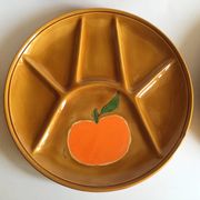 6 assiettes compartimentées vintage
