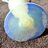 Opaline vase opalescent color