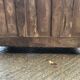 Antique low sideboard in solid cherry wood