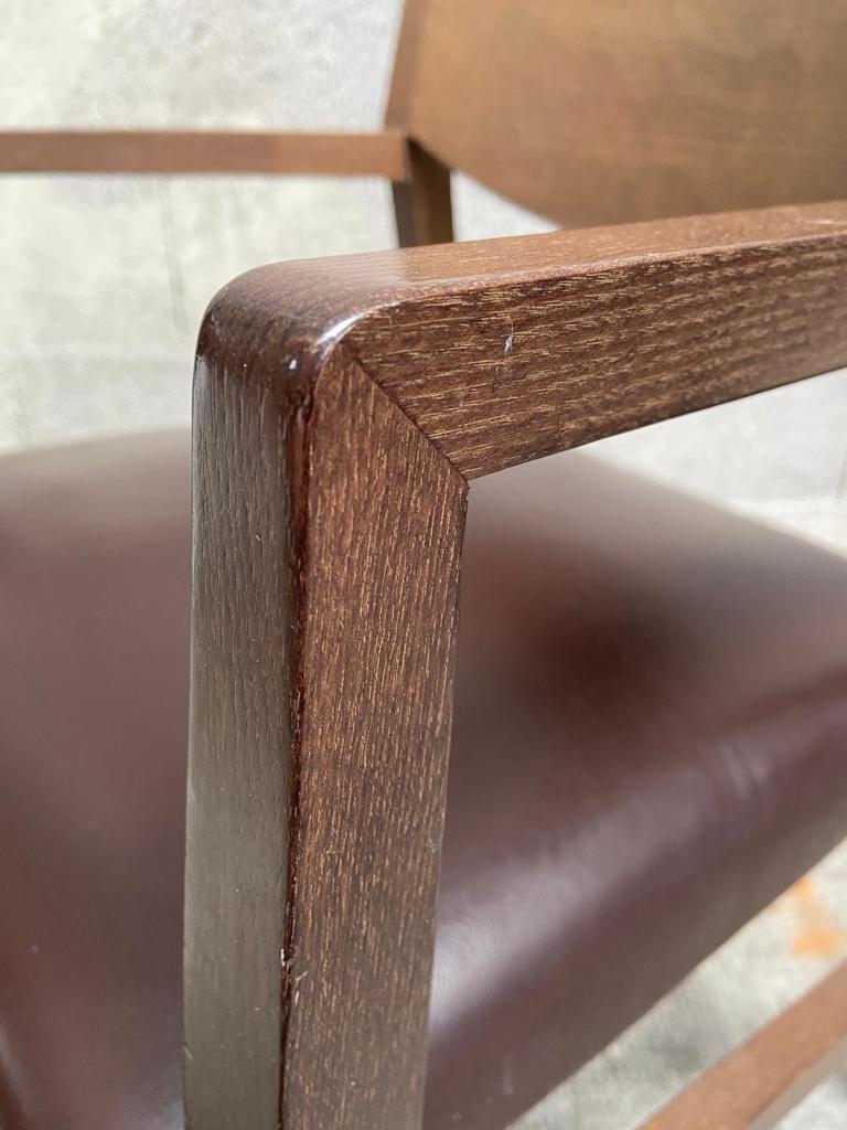 Pair of vintage Scandinavian style armchairs Natuzzi, Italy 1990s