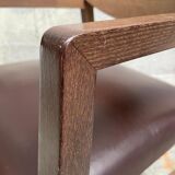 Pair of vintage Scandinavian style armchairs Natuzzi, Italy 1990s