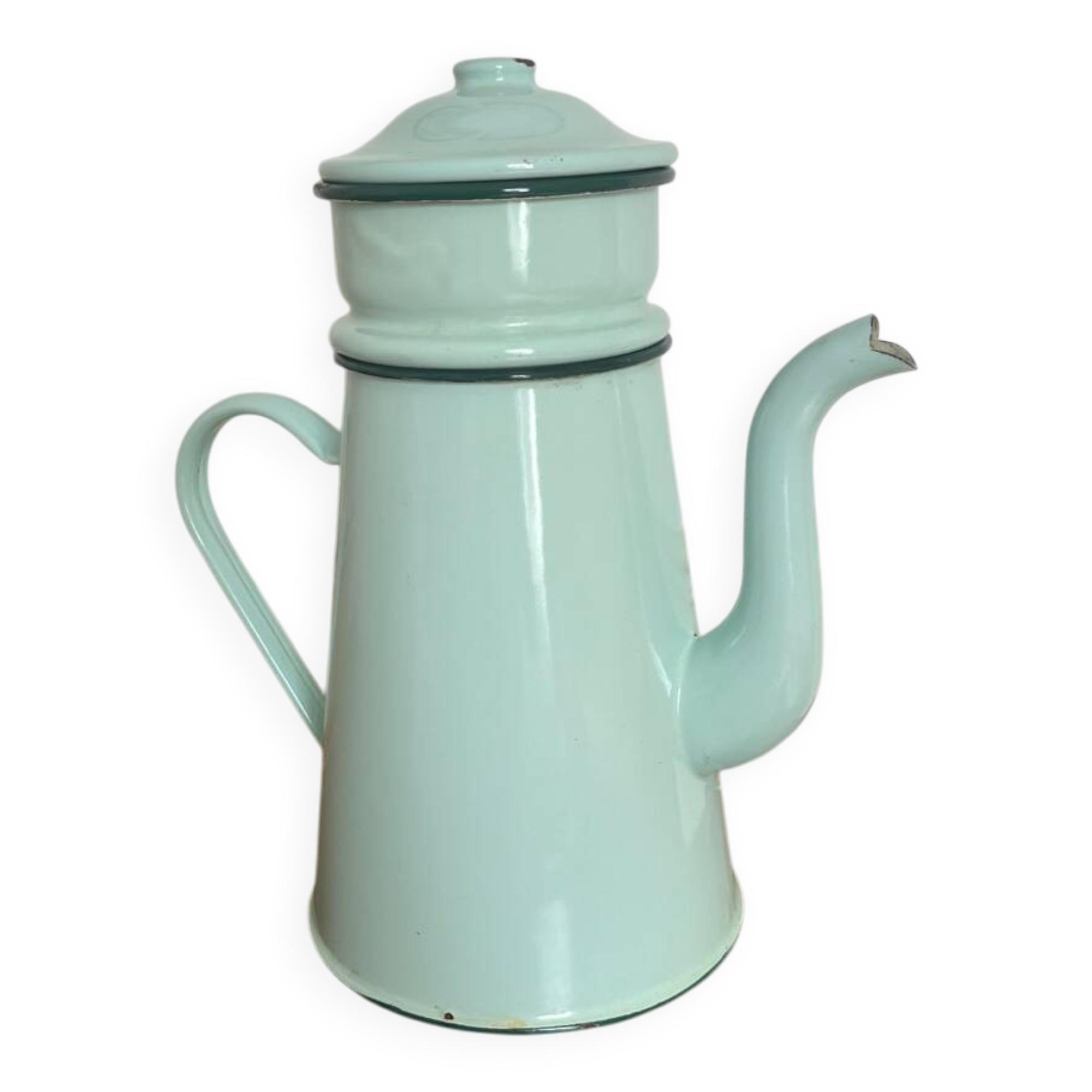 Enameled coffee pot