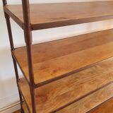 Shelf / bookcase in metal and solid wood
