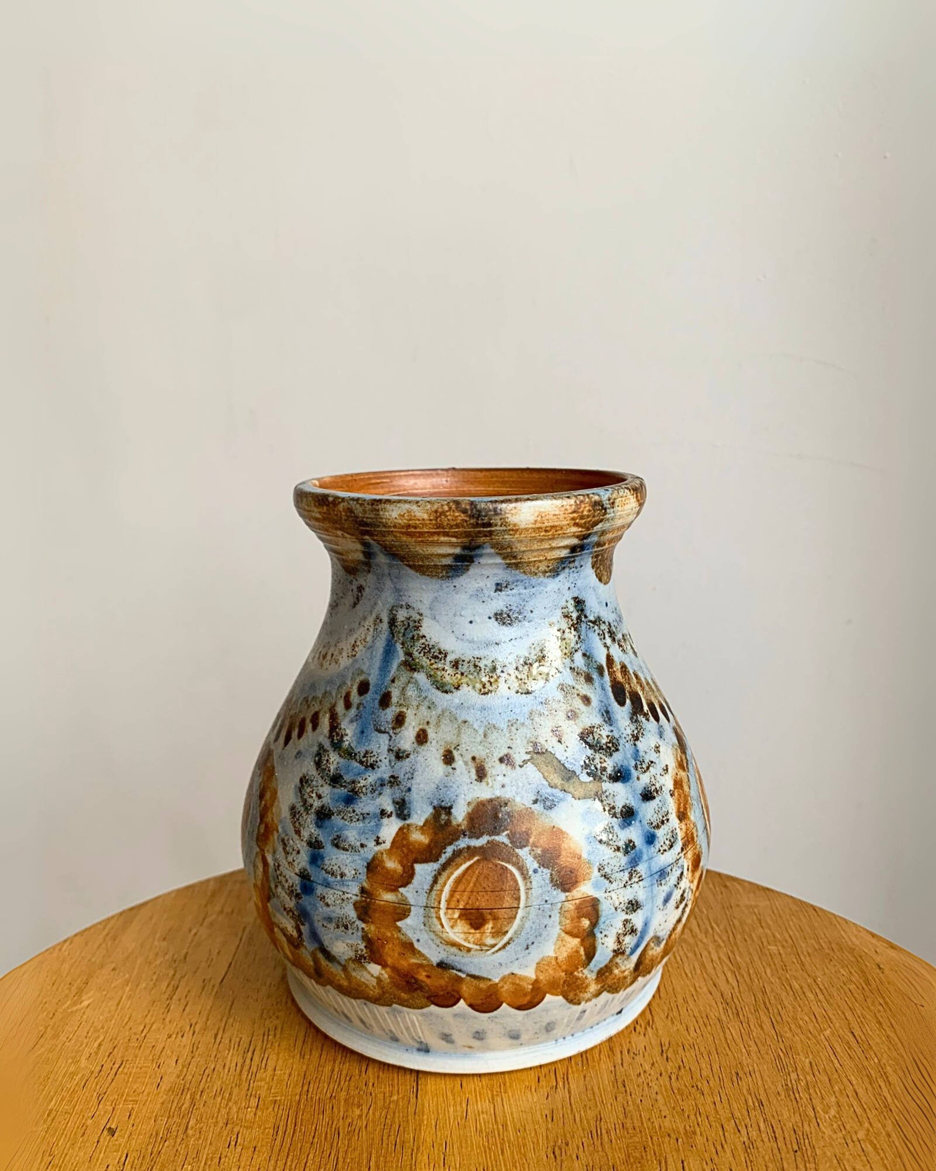 Vase en grès émaillé – Jean-Claude Courjault – France, 1980s