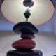 François CHATAIN Table Lamp Violet/Pink Conical Shade E27 230V
