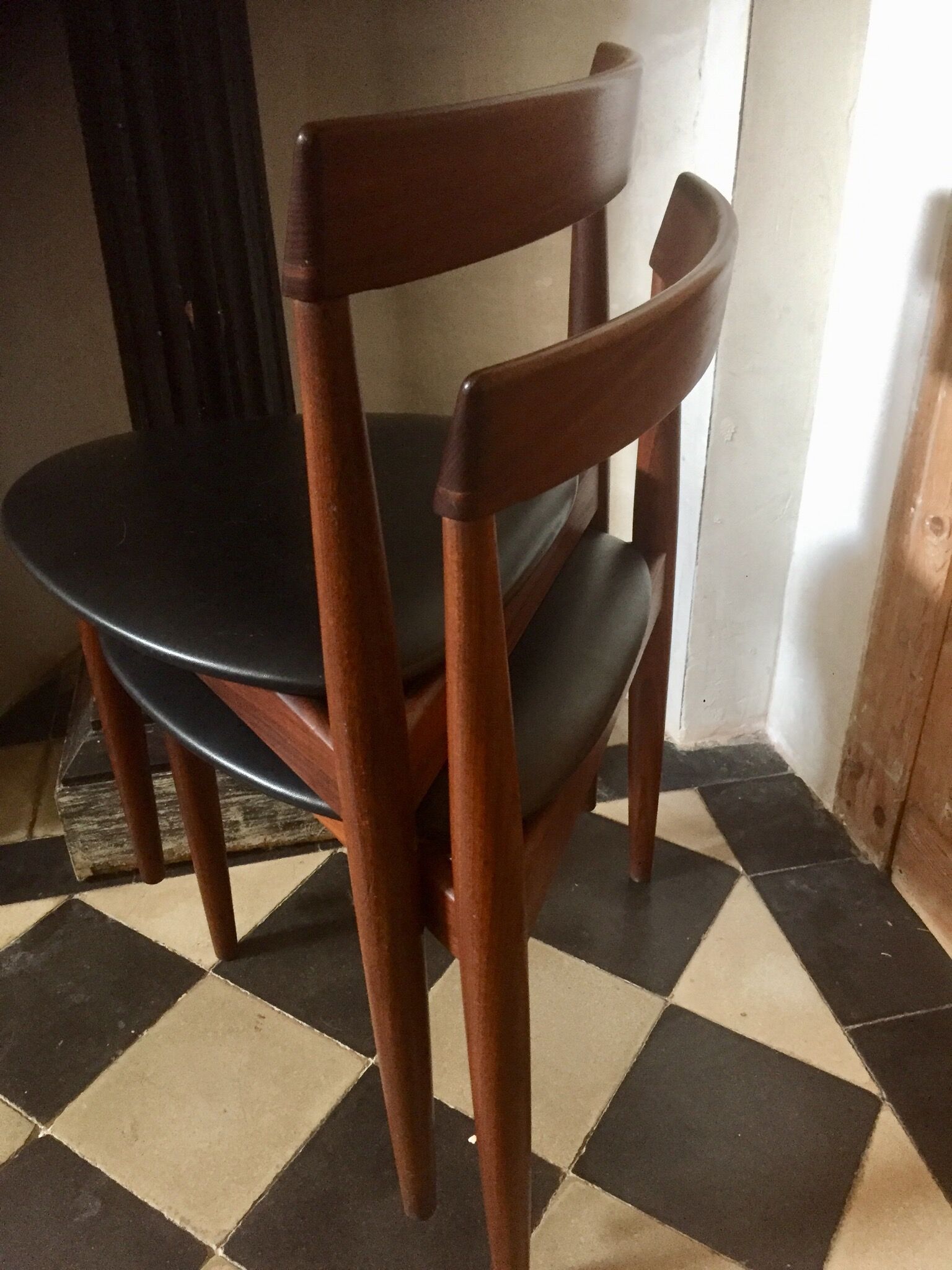 Pair of chairs by Hans Holsen