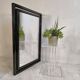 Miroir design Pierre Vandel Paris – Années 80 – Noir laqué