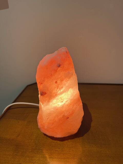Himalayan salt crystal lamp