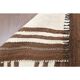Vintage Turkish Oushak Handmade Cotton Beige Wool Runner Rug 71x275