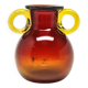 Vase, mid-century modern, glass, designed by J. Słuczan-Orkusz, Poland, 1970s