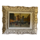 Oil painting depicting a view of Paris in a Montparnasse frame. French work signed Audry. Circa 1930.