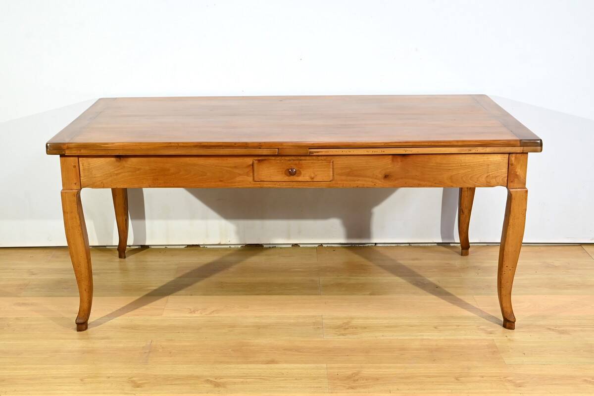 Regional Cherry Wood Table, Louis XV style – Mid-19th century