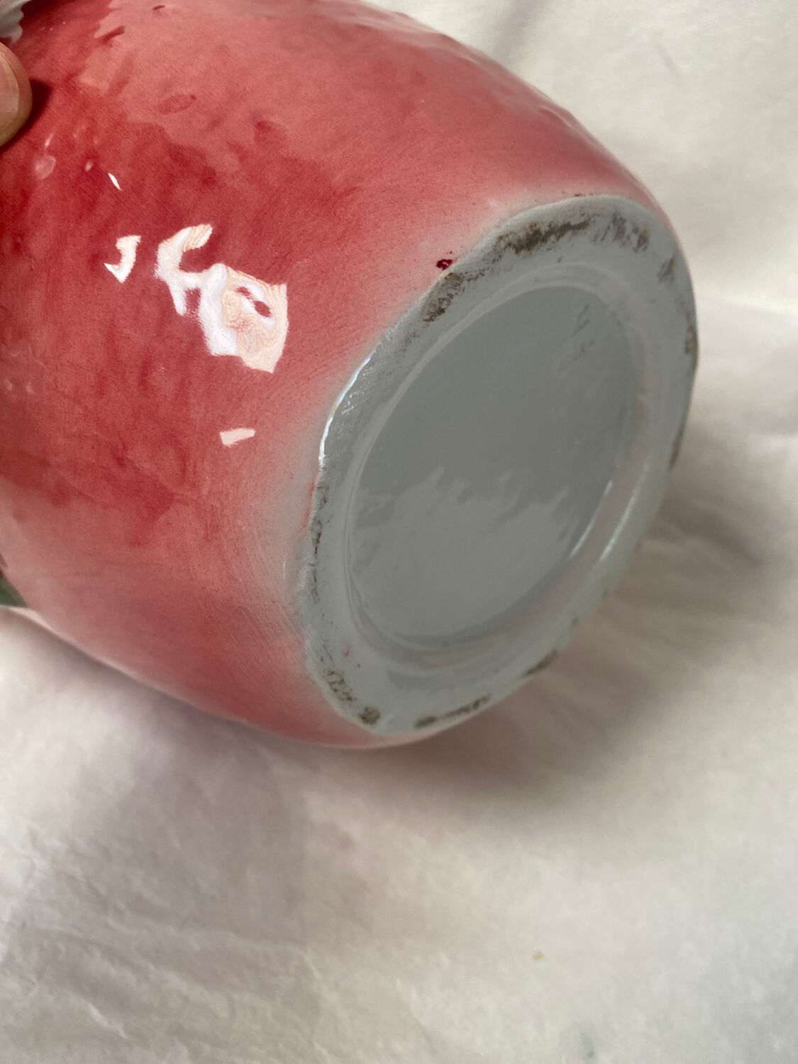 Strawberry slip pitcher