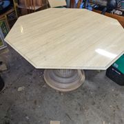 Table de salle a manger plateau en marbre