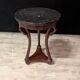 Empire Style Tripod Pedestal Table in Mahogany with Swan Neck Legs