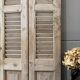 Old folding shutters with louvers