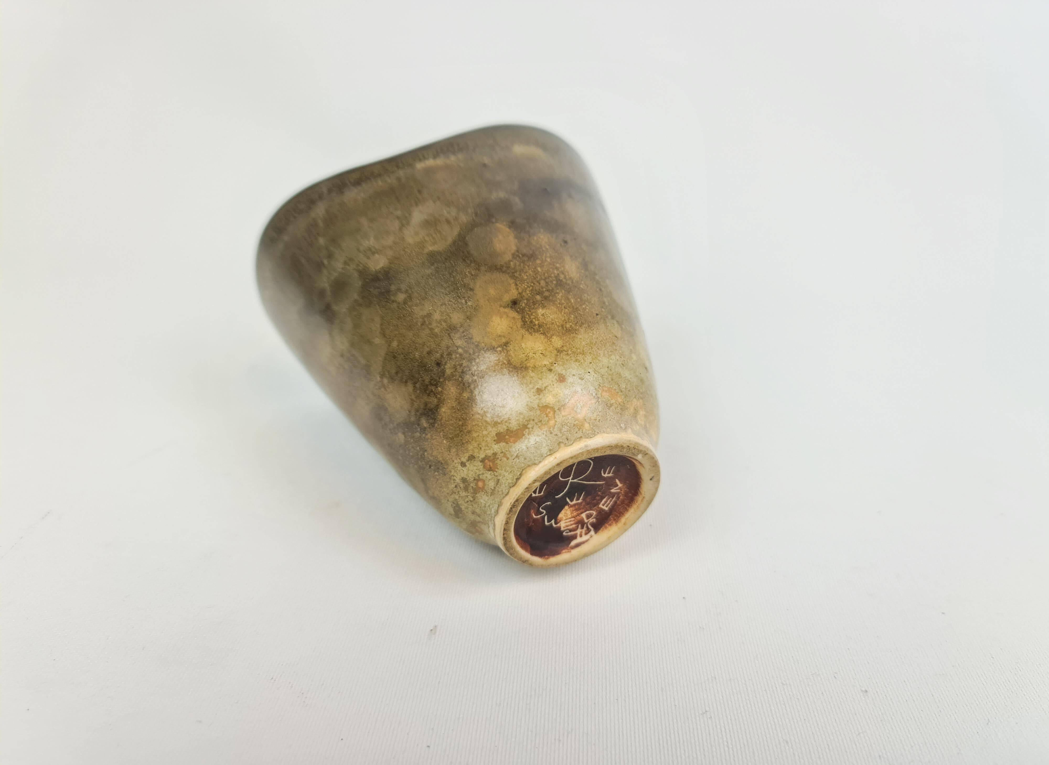 Mid-century ceramic vase by Carl-Harry Stålhane for Rörstrand, Sweden, 1950s.