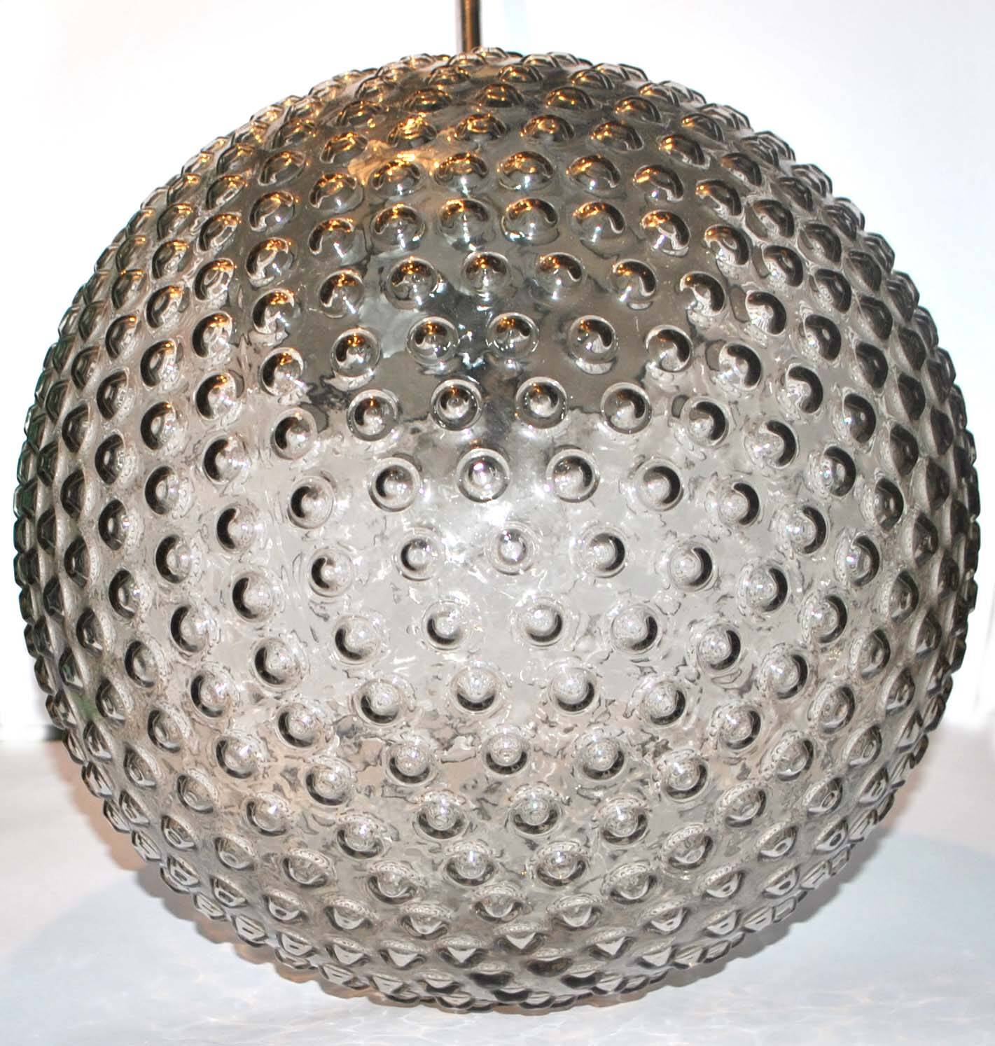 Glass ball lamp Suspension Design 1970 Rolf Krüger and Motoko Ishi Edition STAFF Lights
