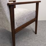 Pair of vintage beech armchairs from the 50s/60s