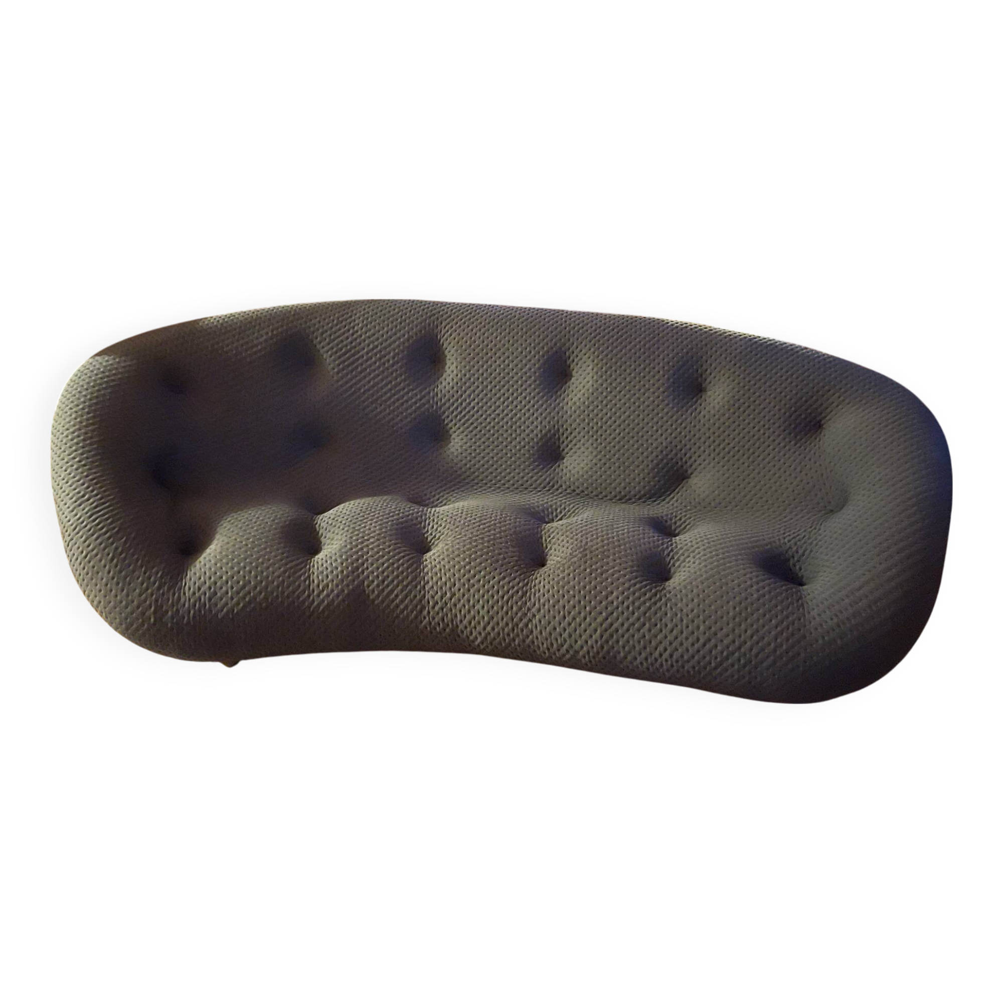 Very large Ploum sofa, 3 seats, high back, anthracite gray, Ligne Roset