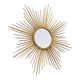 Miroir soleil Chaty Vallauris en métal doré