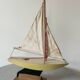 English basin sailboat bowman in wood, 50s-60s