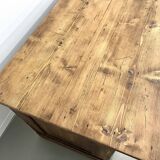 Large old trading counter in solid pine