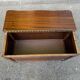 Vintage Louis XV style wooden toy storage chest bench 1980