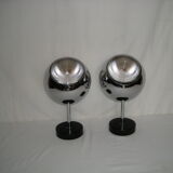 Pair of sconces Eye ball - STaff of the 70s