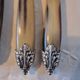 Exquisite set of twelve antique Art Nouveau knives (6+6)
