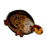 Murano speckled glass tortoise ashtray decoration