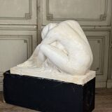 Large Workshop Plaster, Young Nude Woman, Signature on the Base