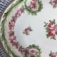 Porcelain plate of Sèvres style Louis XVI rose motif
