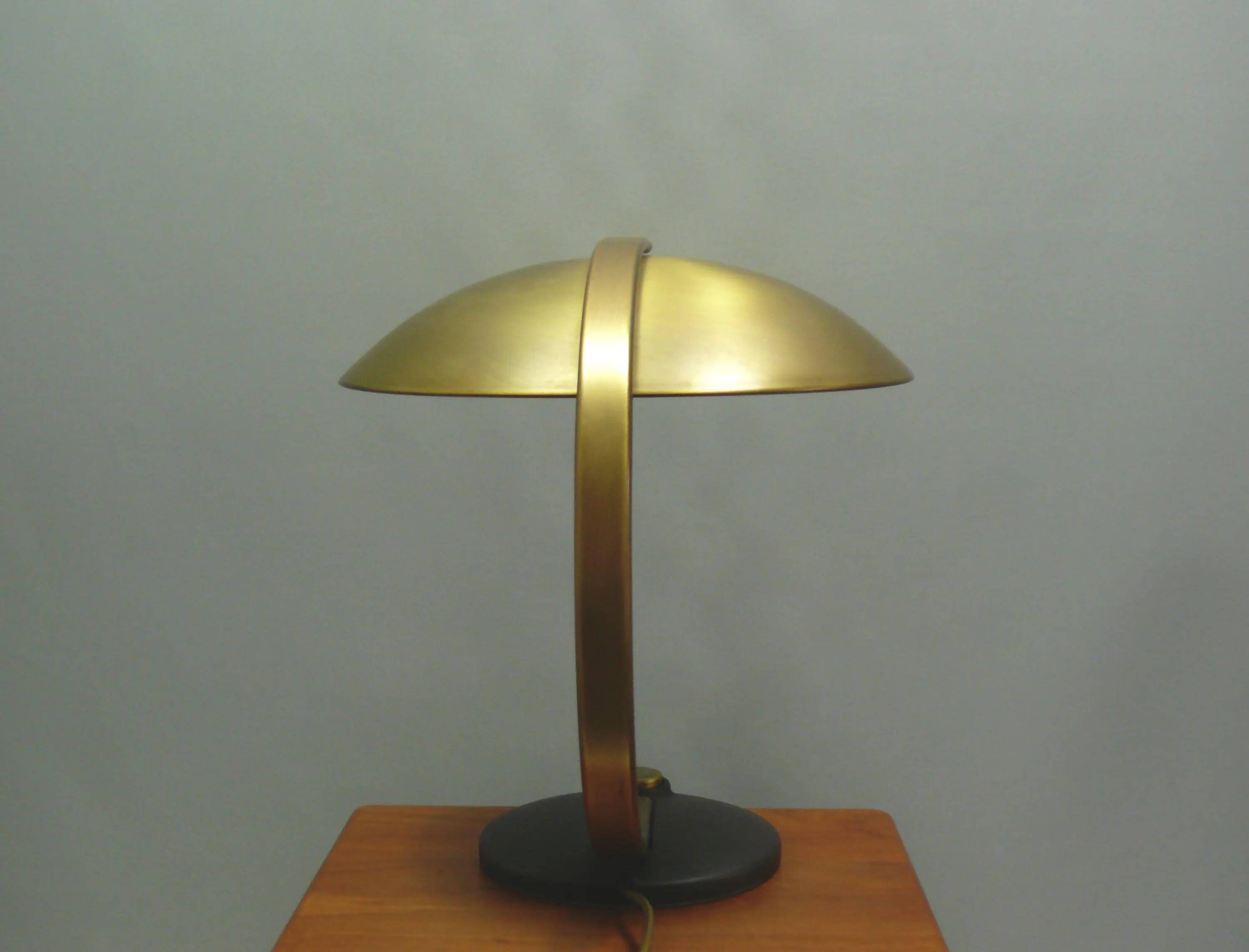 Brass table lamp, Hillebrand, 1960s