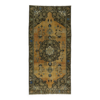 Tapis moderne unique, tapis turc oriental fait main Boho Kilim, pour cuisine, chambre à coucher 132 x 260 cm
