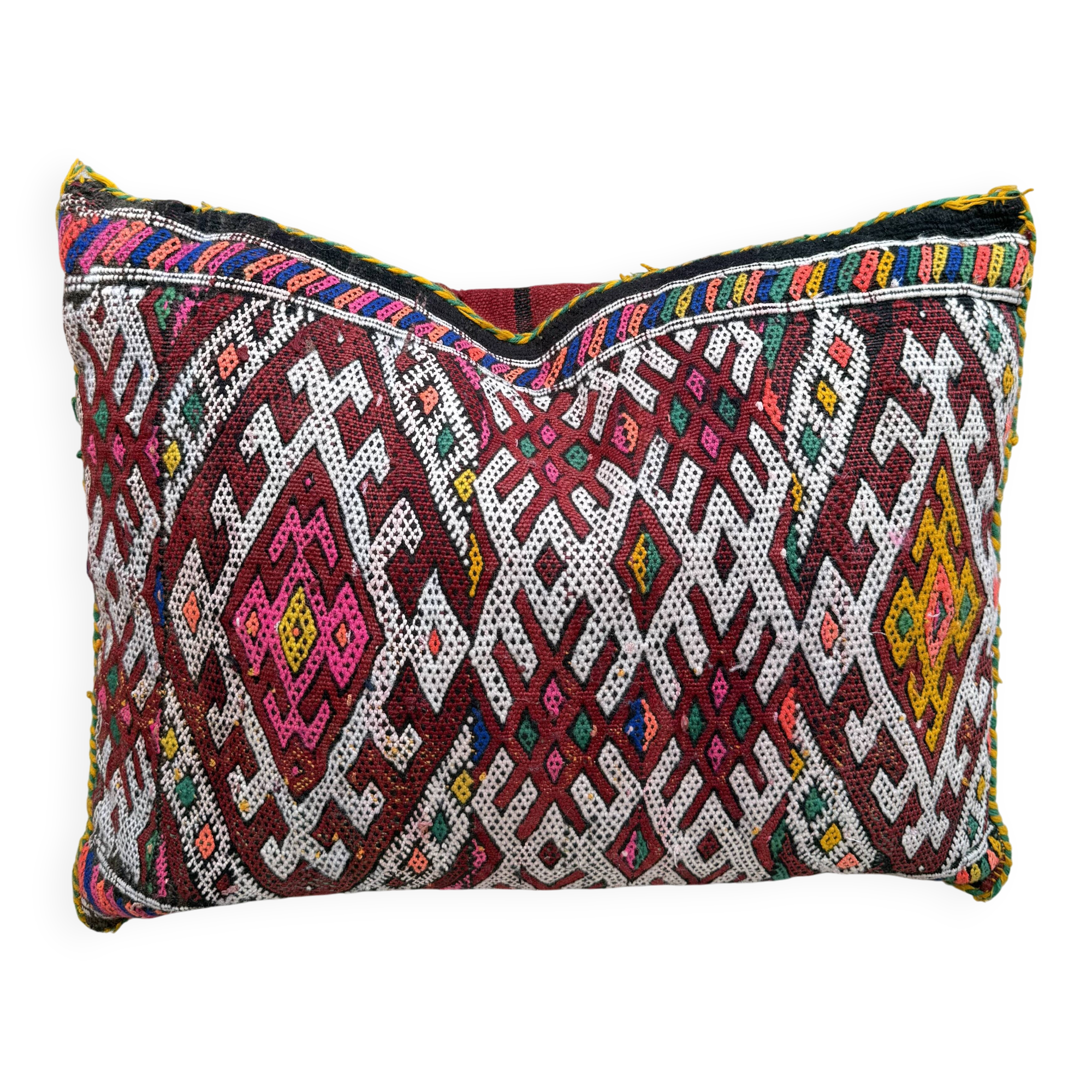 Moroccan pillowcase, Berber cushion cover, woven pillowcase