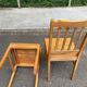 2 solid wood dining chairs
