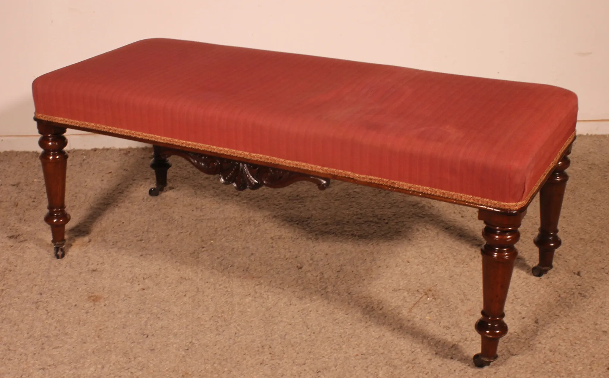 banquette en acajou du 19° siècle - Angleterre