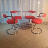 Set of four chairs by Giotto Stoppino  70s