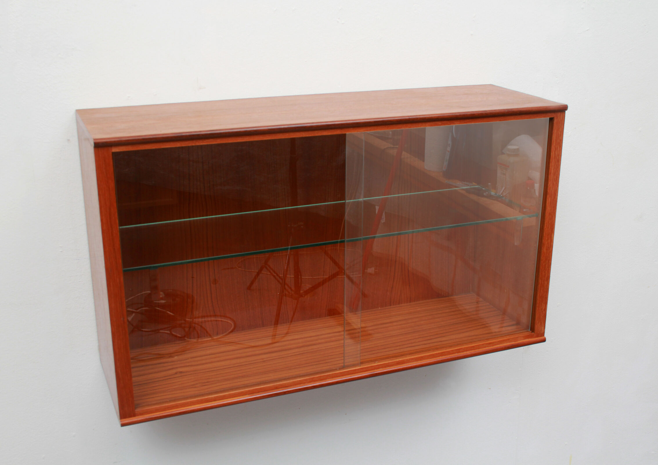 1960s showcase in teak