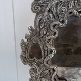 Antique mirror on plexiglass base