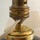 Art deco lamp foot in black opaline