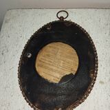Old beveled glass mirror