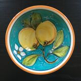 Italian bowl painted lemon decor